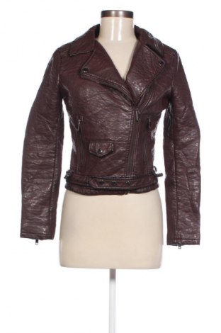 Damen Lederjacke Bershka, Größe S, Farbe Braun, Preis € 22,99