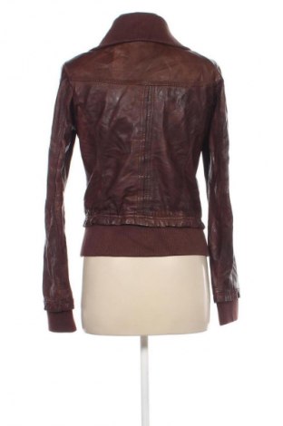 Damen Lederjacke Bershka, Größe L, Farbe Braun, Preis 67,99 €