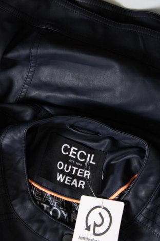 Geacă de piele pentru femei Cecil, Mărime XL, Culoare Albastru, Preț 152,99 Lei