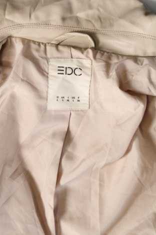 Damska kurtka skórzana Edc By Esprit, Rozmiar L, Kolor Beżowy, Cena 79,99 zł