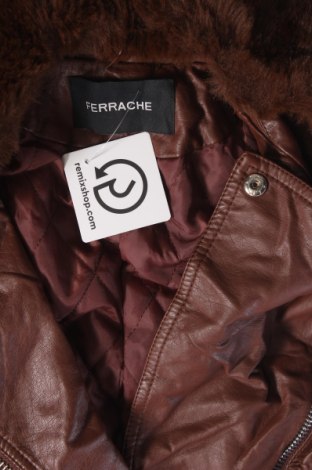 Damen Lederjacke Ferrache, Größe M, Farbe Braun, Preis 15,49 €