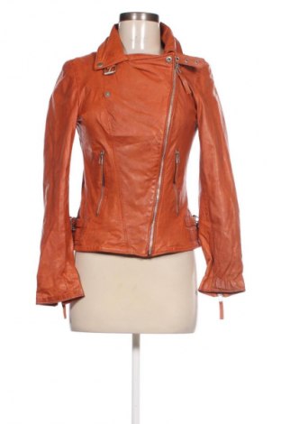 Damen Lederjacke Freaky Nation, Größe XS, Farbe Orange, Preis 69,99 €