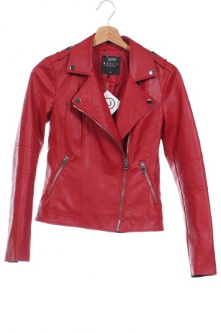 Damen Lederjacke Mohito, Größe XXS, Farbe Rot, Preis 21,49 €