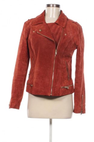 Damen Lederjacke ONLY, Größe M, Farbe Orange, Preis 27,99 €