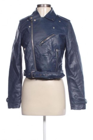 Damen Lederjacke Piazza Italia, Größe S, Farbe Blau, Preis € 18,99