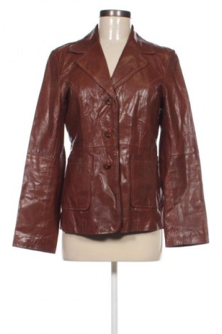 Damen Lederjacke Vero Moda, Größe M, Farbe Braun, Preis 61,99 €