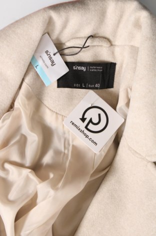 Damenmantel Sinsay, Größe L, Farbe Beige, Preis € 49,38