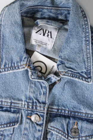 Дамско яке Zara, Размер XS, Цвят Син, Цена 26,99 лв.