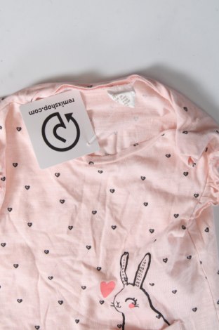 Kinder Shirt H&M, Größe 3-6m/ 62-68 cm, Farbe Rosa, Preis 3,99 €