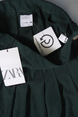 Детска пола Zara, Размер 11-12y/ 152-158 см, Цвят Зелен, Цена 39,00 лв.