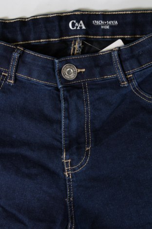 Kinderjeans C&A, Größe 14-15y/ 168-170 cm, Farbe Blau, Preis € 6,99