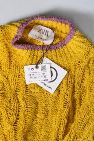 Dziecięcy sweter Zara Kids, Rozmiar 12-13y/ 158-164 cm, Kolor Żółty, Cena 52,99 zł