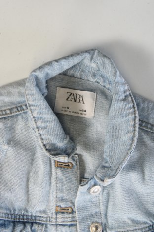 Детско дънково яке Zara, Размер 4-5y/ 110-116 см, Цвят Син, Цена 20,99 лв.