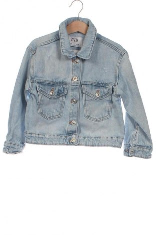 Kinder Jeansjacke Zara, Größe 4-5y/ 110-116 cm, Farbe Blau, Preis 10,99 €