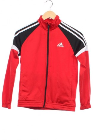 Детско спортно горнище Adidas, Размер 10-11y/ 146-152 см, Цвят Червен, Цена 22,99 лв.