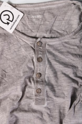 Herren Shirt Livergy, Größe L, Farbe Grau, Preis € 7,99