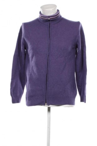 Herren Strickjacke, Größe L, Farbe Lila, Preis 15,49 €