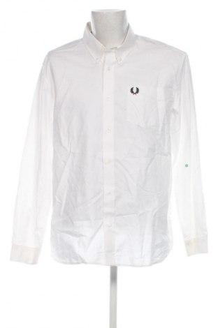 Cămașă de bărbați Fred Perry, Mărime XL, Culoare Alb, Preț 407,99 Lei