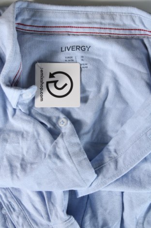 Herrenhemd Livergy, Größe XL, Farbe Blau, Preis € 9,49