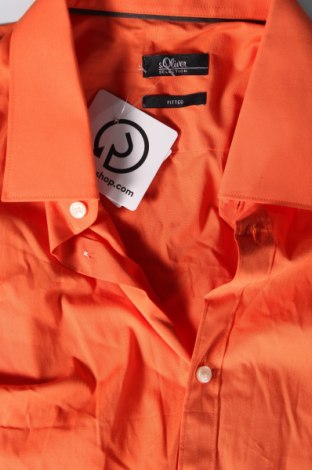 Herrenhemd S.Oliver, Größe L, Farbe Orange, Preis € 12,49