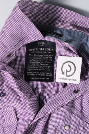 Herrenhemd Scotch & Soda, Größe M, Farbe Lila, Preis € 52,49