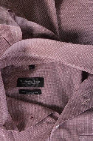 Herrenhemd Tailor & Son, Größe M, Farbe Rosa, Preis 9,49 €