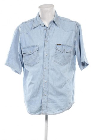 Herrenhemd Wrangler, Größe L, Farbe Blau, Preis € 24,46