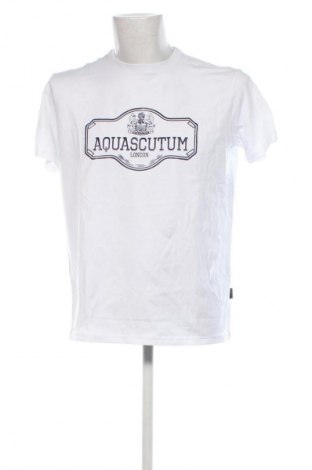 Мъжка тениска Aquascutum, Размер XL, Цвят Бял, Цена 133,99 лв.