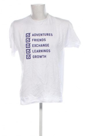 Ανδρικό t-shirt B&C Collection, Μέγεθος L, Χρώμα Λευκό, Τιμή 8,99 €