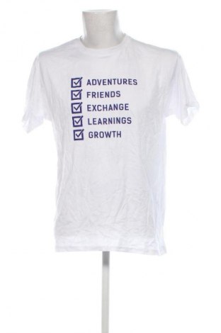 Herren T-Shirt Best Connections, Größe L, Farbe Weiß, Preis € 10,49