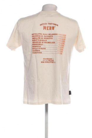 Herren T-Shirt Family First Milano, Größe S, Farbe Ecru, Preis 24,99 €