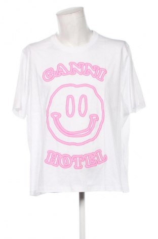 Ανδρικό t-shirt Ganni, Μέγεθος 4XL, Χρώμα Λευκό, Τιμή 44,99 €