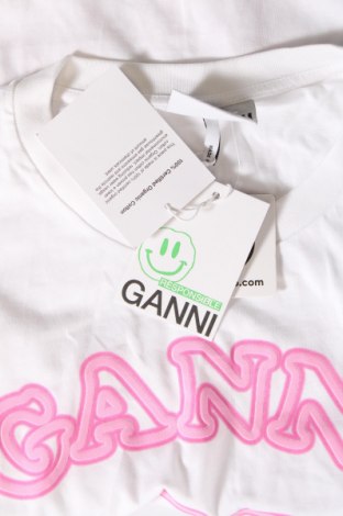 Męski T-shirt Ganni, Rozmiar 3XL, Kolor Biały, Cena 176,99 zł