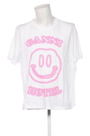 Herren T-Shirt Ganni, Größe 3XL, Farbe Weiß, Preis € 34,49