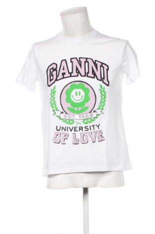 Herren T-Shirt Ganni, Größe S, Farbe Weiß, Preis 42,99 €