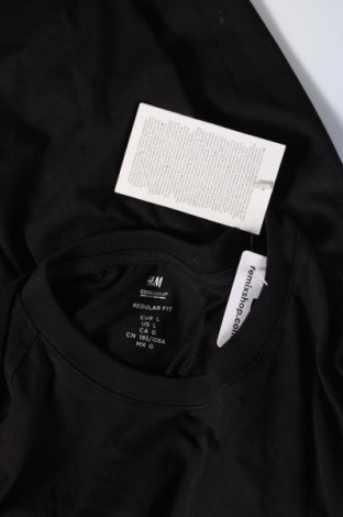 Tricou de bărbați H&M, Mărime L, Culoare Negru, Preț 47,99 Lei