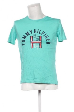 Męski T-shirt Hilfiger Denim, Rozmiar S, Kolor Zielony, Cena 118,99 zł