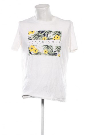 Ανδρικό t-shirt Jack & Jones, Μέγεθος L, Χρώμα Λευκό, Τιμή 10,99 €