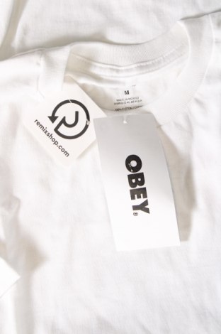 Tricou de bărbați Obey, Mărime M, Culoare Alb, Preț 203,99 Lei