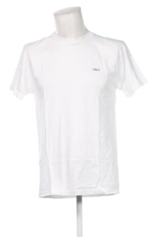 Tricou de bărbați Obey, Mărime M, Culoare Alb, Preț 203,99 Lei