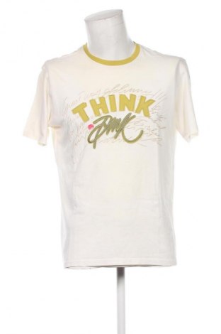 Tricou de bărbați Think Pink, Mărime M, Culoare Ecru, Preț 37,99 Lei