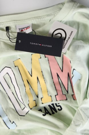 Męski T-shirt Tommy Jeans, Rozmiar XXL, Kolor Zielony, Cena 157,99 zł