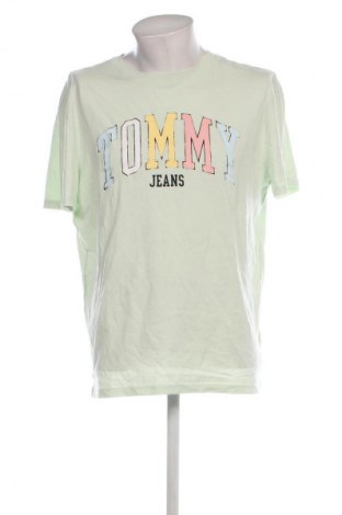 Męski T-shirt Tommy Jeans, Rozmiar XXL, Kolor Zielony, Cena 262,99 zł