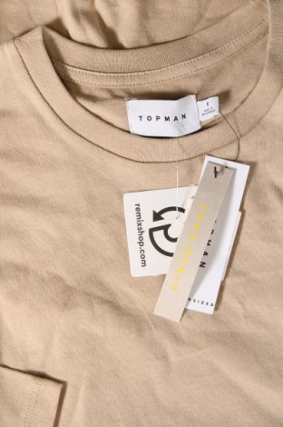 Мъжка тениска Topman, Размер S, Цвят Бежов, Цена 24,49 лв.