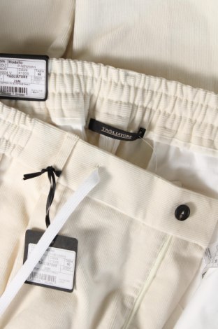 Pantaloni raiați de bărbați Tagliatore, Mărime L, Culoare Ecru, Preț 470,99 Lei