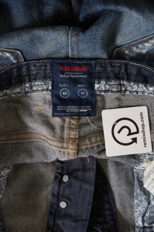 Pantaloni scurți de bărbați Pull&Bear, Mărime M, Culoare Albastru, Preț 44,99 Lei