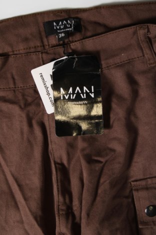 Pantaloni de bărbați Boohoo, Mărime L, Culoare Maro, Preț 112,99 Lei