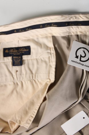 Pantaloni de bărbați Brooks Brothers, Mărime XL, Culoare Bej, Preț 450,99 Lei