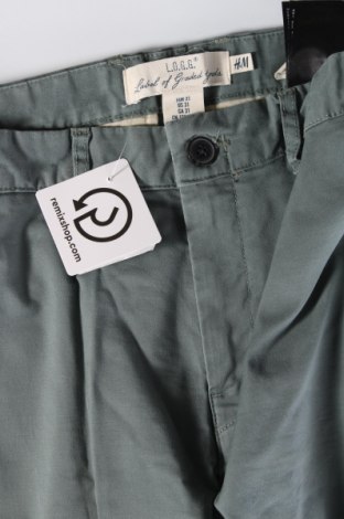 Pantaloni de bărbați H&M L.O.G.G., Mărime M, Culoare Verde, Preț 64,99 Lei