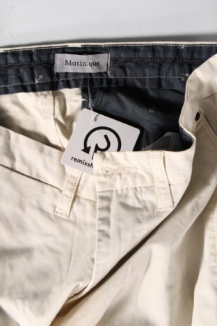 Herrenhose Mantique, Größe S, Farbe Ecru, Preis € 8,49